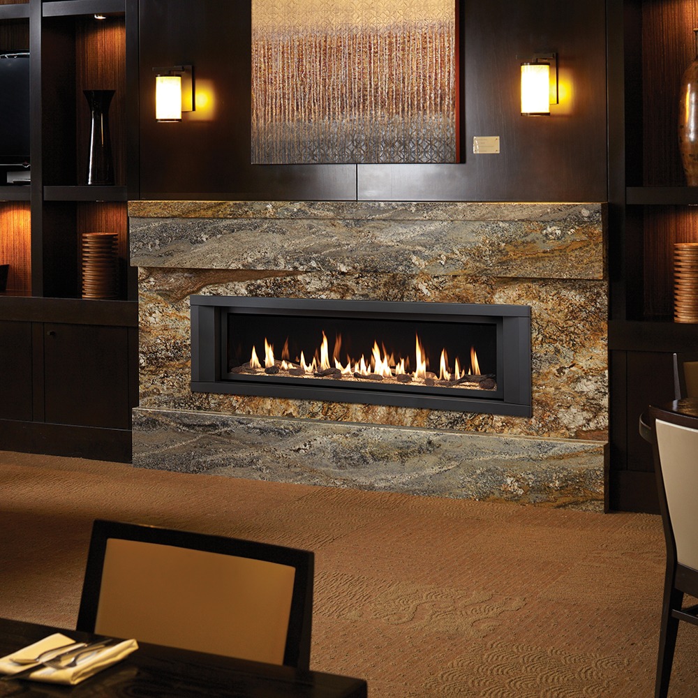 image of a 6015 linear deluxe gas fireplace