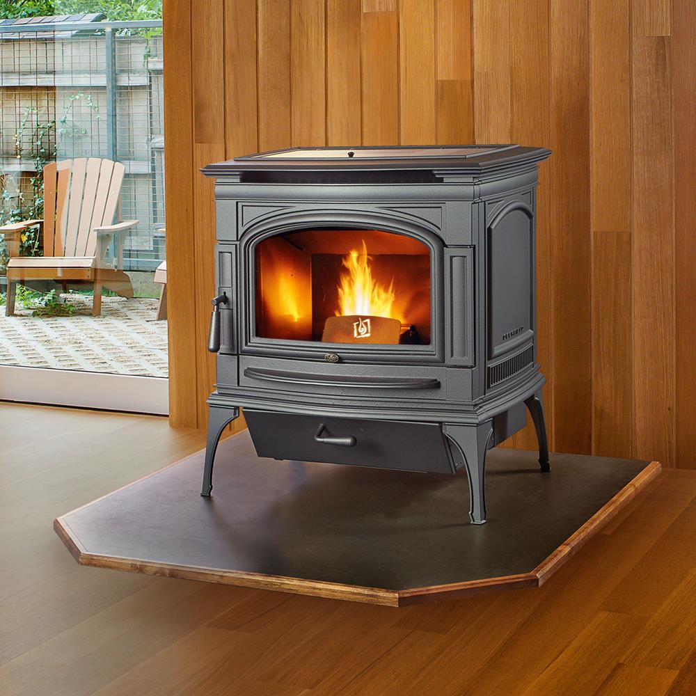 image of a pellet stove