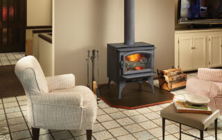 image of a lopi answer wood stove